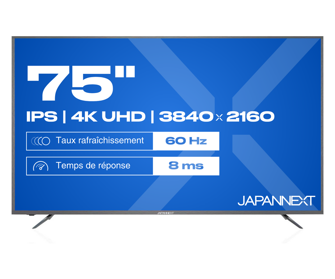 Écran Grand format | 75" | IPS | 4K UHD | 60Hz