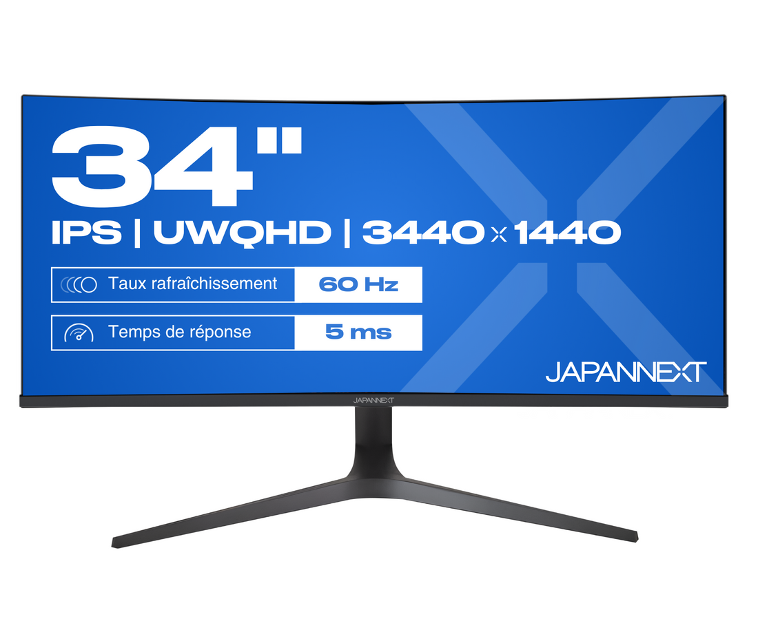 Écran PC Incurvé | 34&quot; | UWQHD | Dalle IPS | USB-C (+ charge 65W)