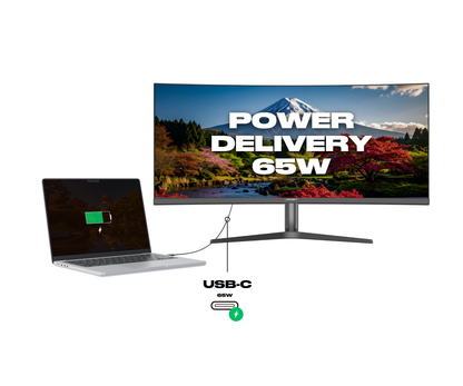 Écran PC Incurvé | 37.5&quot; | UWQHD+ | Dalle IPS