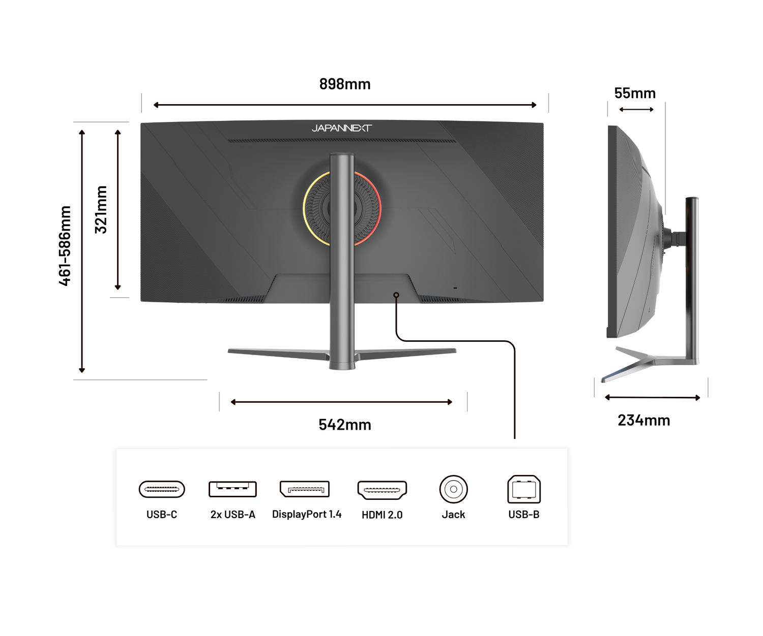 Écran PC Incurvé | 37.5&quot; | UWQHD+ | Dalle IPS