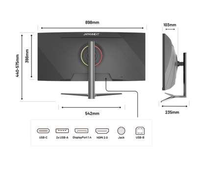 Curved Monitor | 37.5&quot; | UWQHD+ | IPS Panel