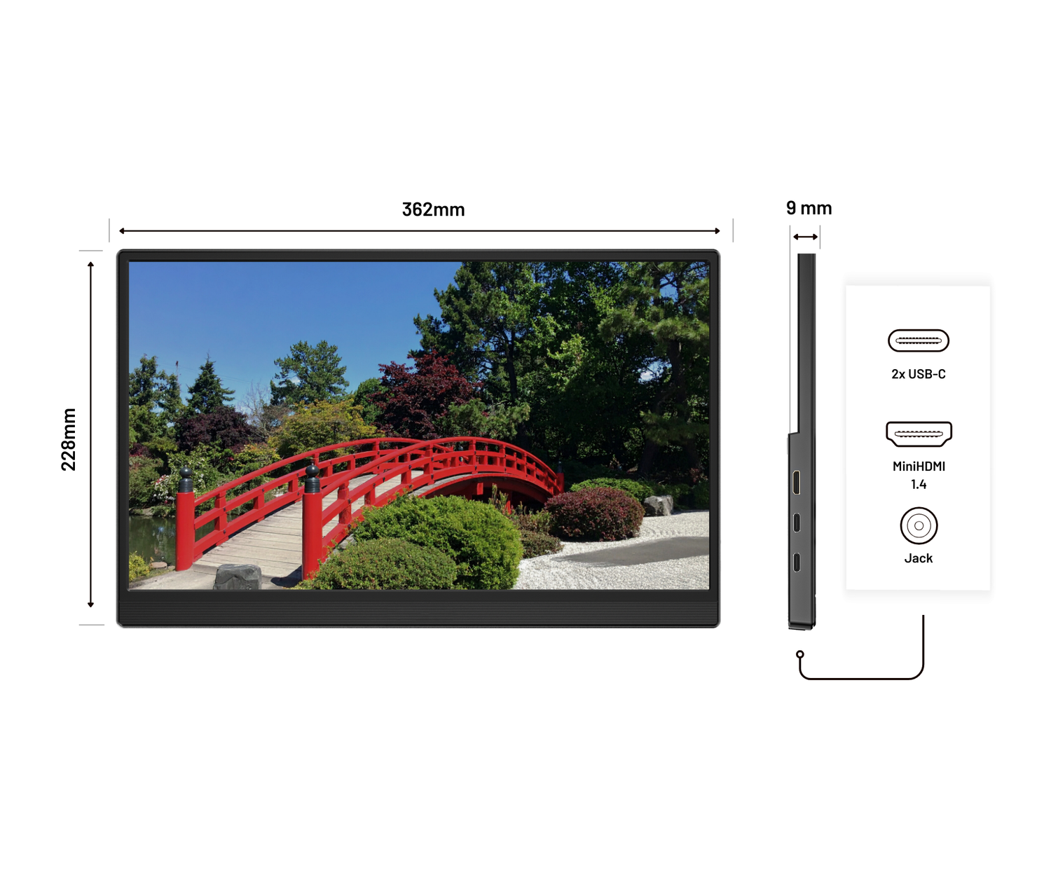 Mobile Touch Screen Monitor | 15.6" | IPS | Full HD