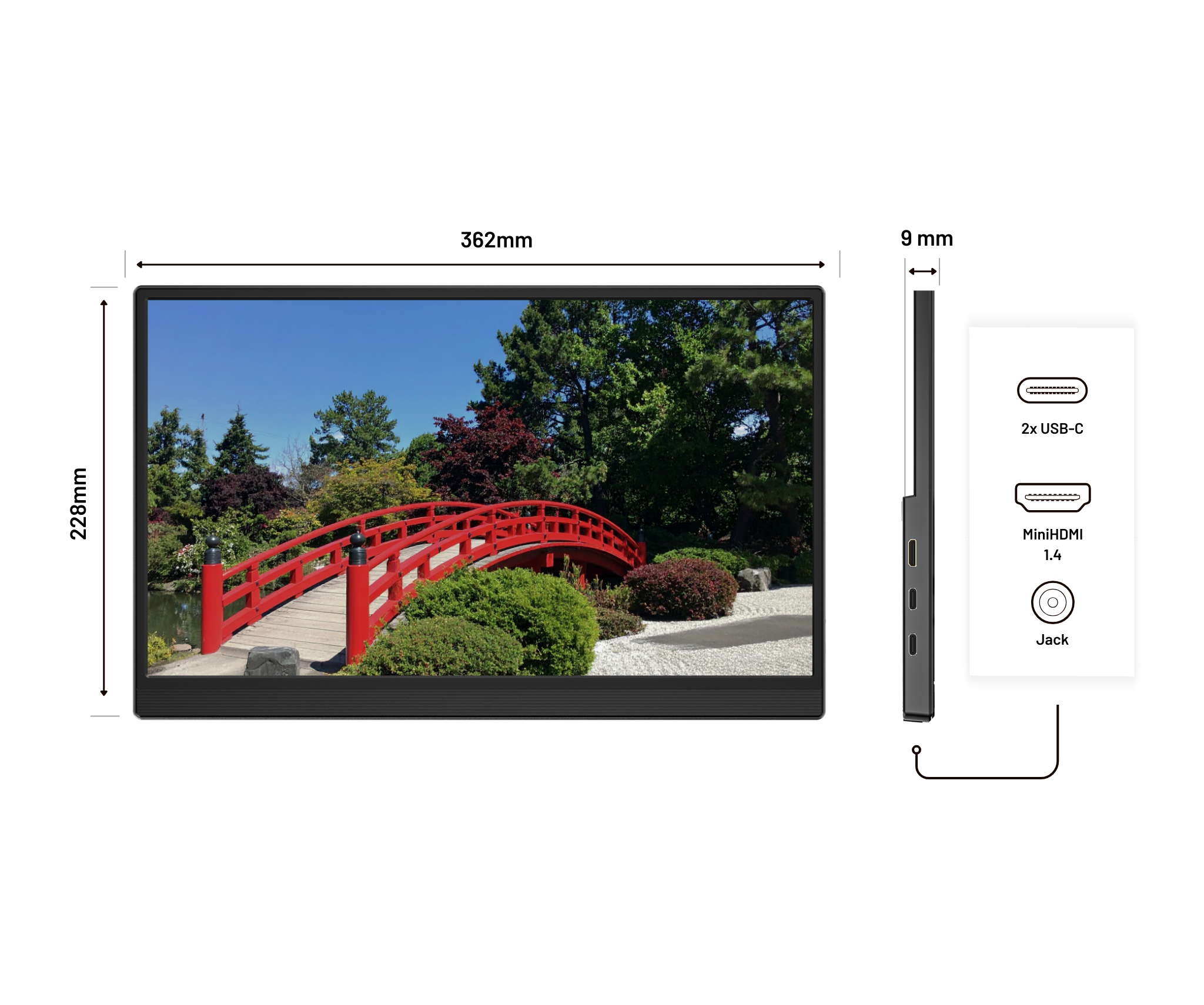 Mobile Touch Screen Monitor | 15.6" | IPS | Full HD