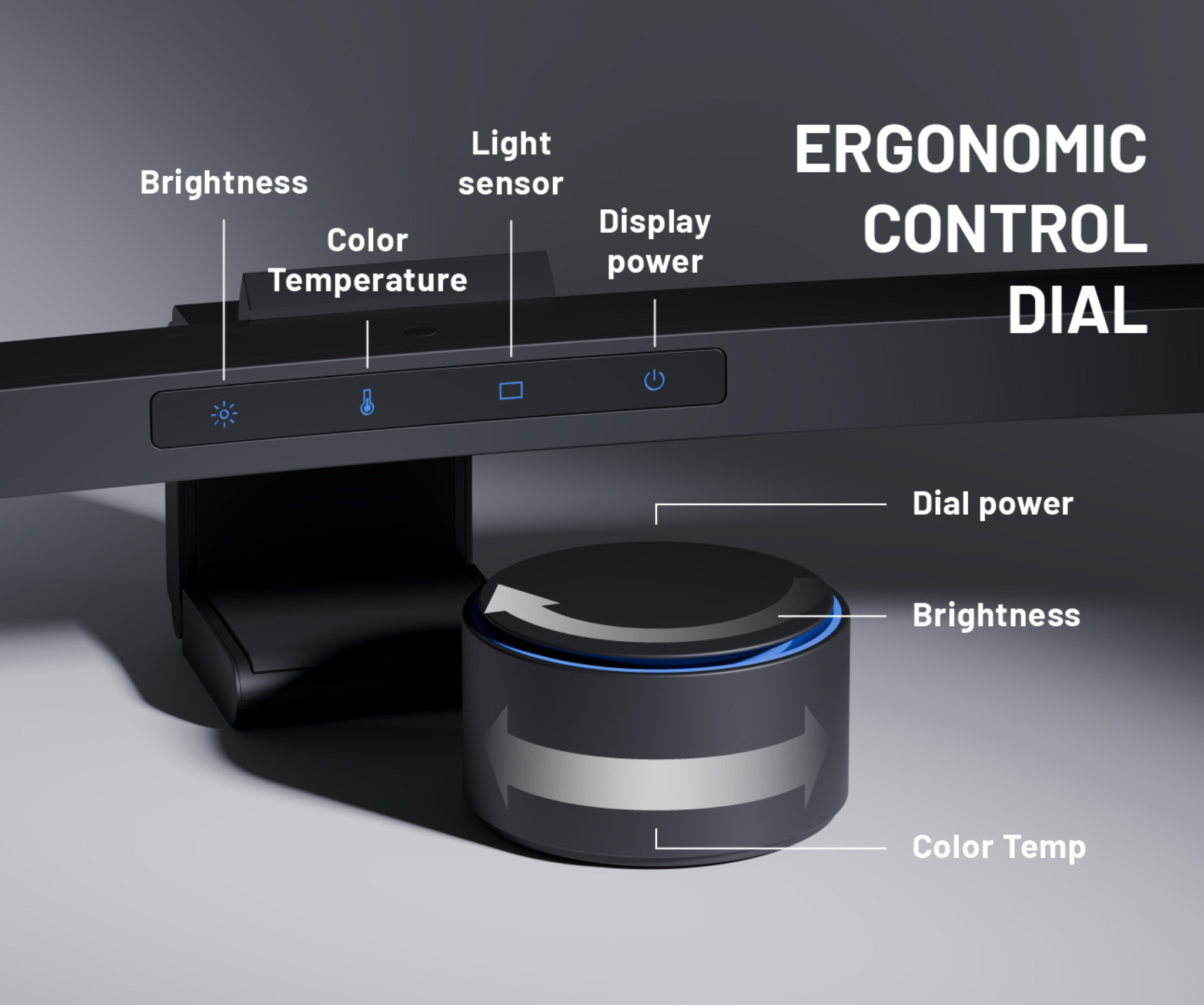 Desk lamp | LED backlighting | with remote control