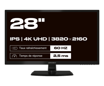 Écran PC Bureautique | 28&quot; | 4K UHD | 60Hz