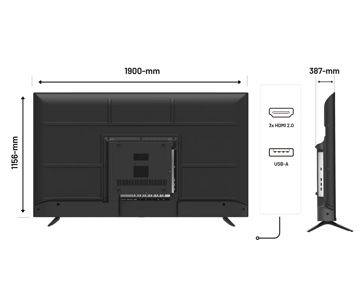Écran PC Grand Format | 85" | IPS | 4K UHD