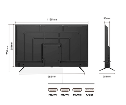 Écran Grand Format | 50&quot; | VA | 4K UHD