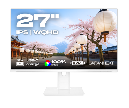 Écran PC Bureautique | 27&quot; | WQHD | Blanc