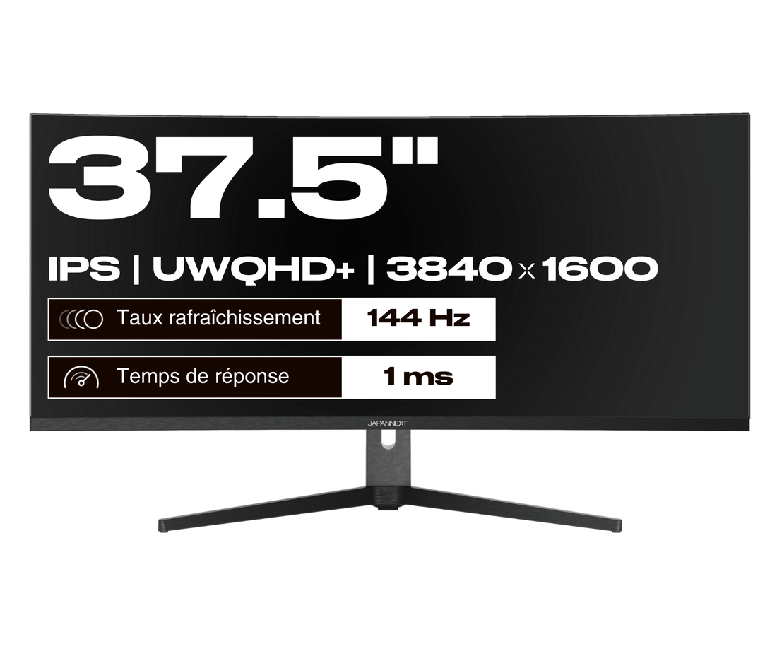 Écran PC Incurvé | 37.5&quot; | UWQHD+ | 144Hz | USB-C (+ charge 65W) (reconditionné)