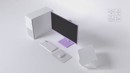 Gaming/Deskwork Monitor | 23.8&quot; | IPS | FHD | 120Hz | Pastel Purple