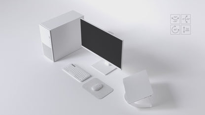 Gaming/Deskwork monitor | 23.8&quot; | IPS | FHD | 120Hz | Pastel White